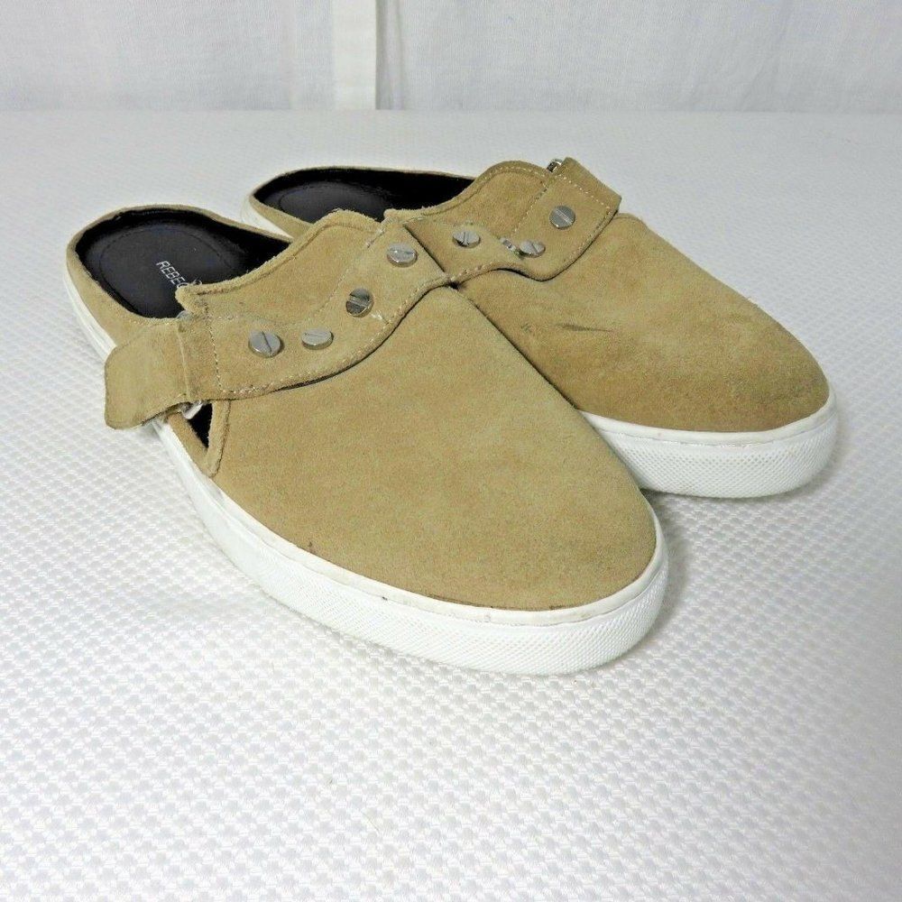 REBECCA MINKOFF TAN SUEDE SONIA SLIP ON SNEAKER SHOES SIZE 9